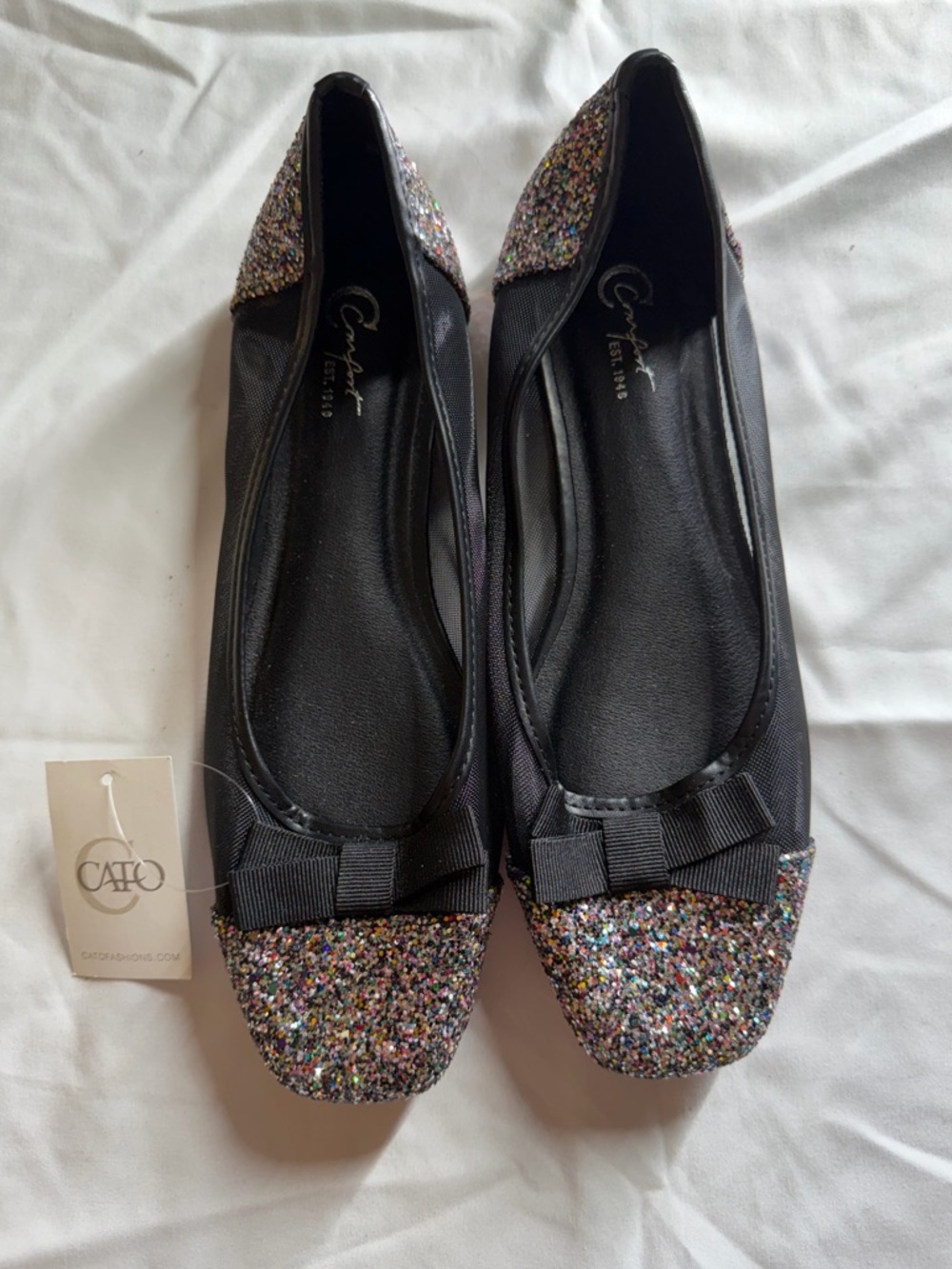 Cato Sparkly Mesh Flats women’s size 8